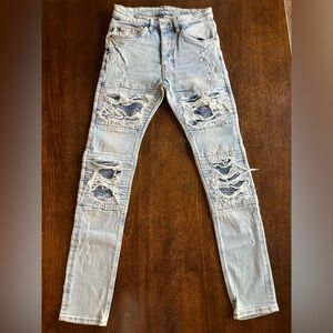 Divided Men's Skinny Jeans in Light Blue